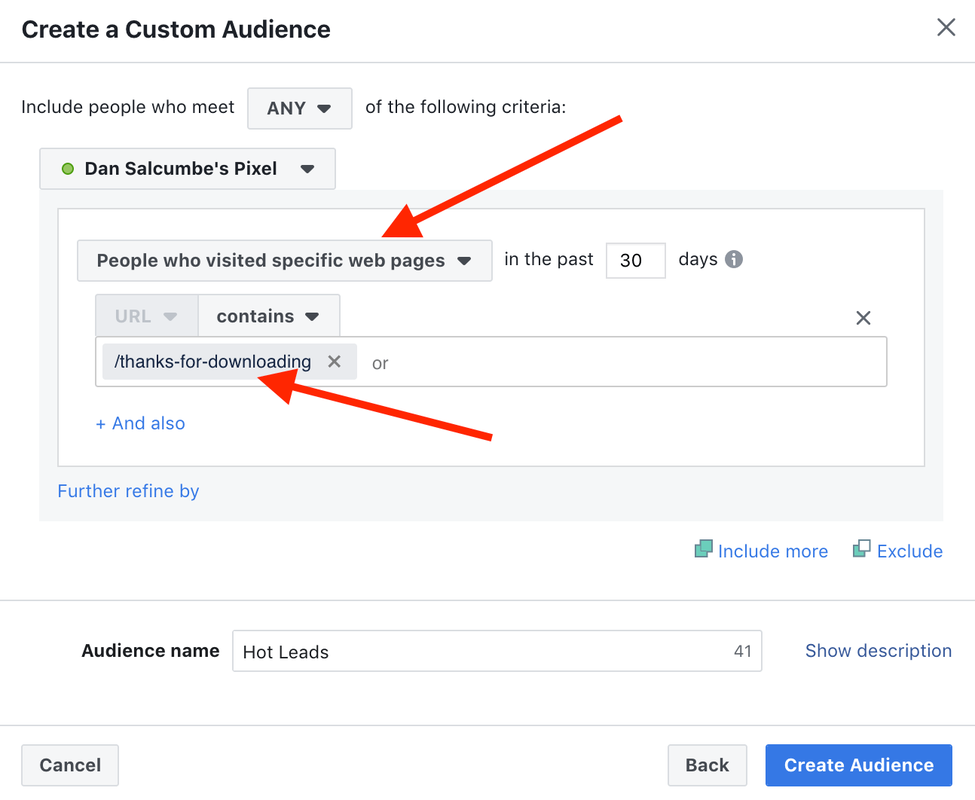 Facebook ad hot leads