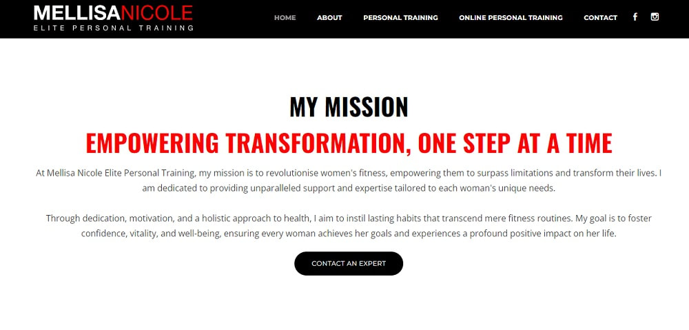 personal trainer mission core values