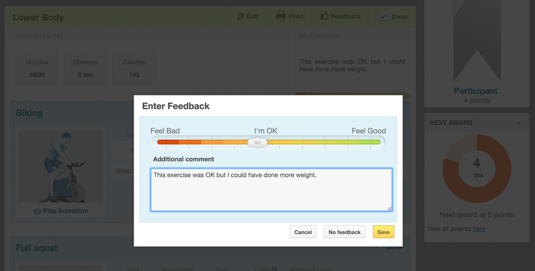 Feedback system client
