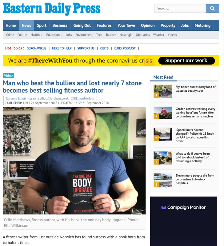 ollie matthews personal trainer book promotion