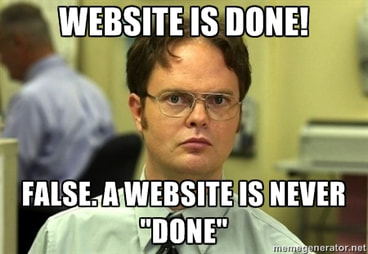 Website is never done