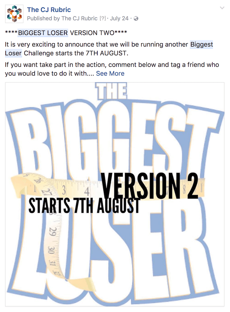 biggest loser challenge 2