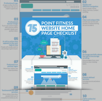 My Personal Trainer Website Home Page Infographic