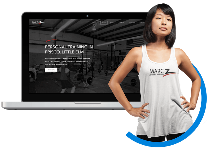 personal trainer website design