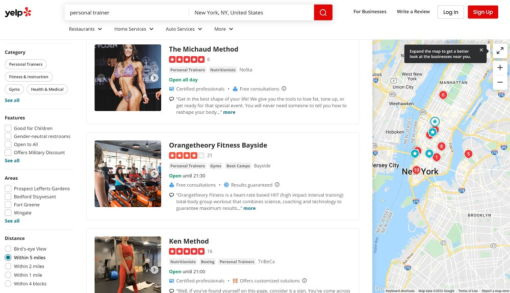 yelp local search